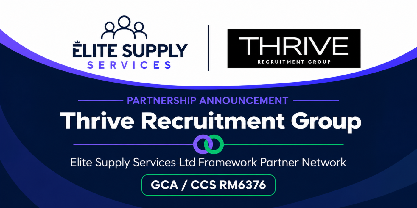 Thrive Recruitment Group can now supply through the GCA RM6376 Framework