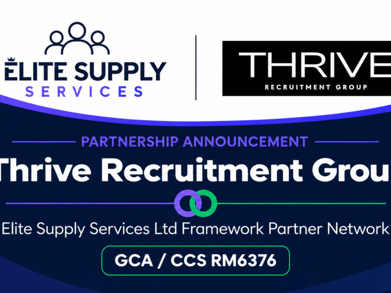 Thrive Recruitment Group can now supply through the GCA RM6376 Framework